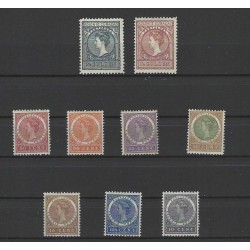 Curaçao  35/41, 42/43 Wilhelmina  MH/unused CV 345 € Extremely fine !!