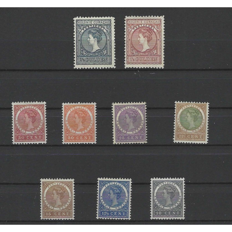 Curaçao  35/41, 42/43 Wilhelmina  MH/unused CV 345 € Extremely fine !!