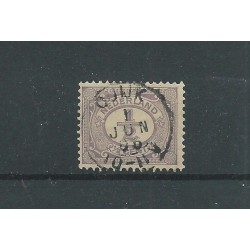 Netherlands 50 "ARNHEM 1906" small round cancel  VFU/used CV 5+ €