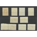 Ned. Indie 160-166 Wilhelmina 1923 VFU/gebr CV 225 €