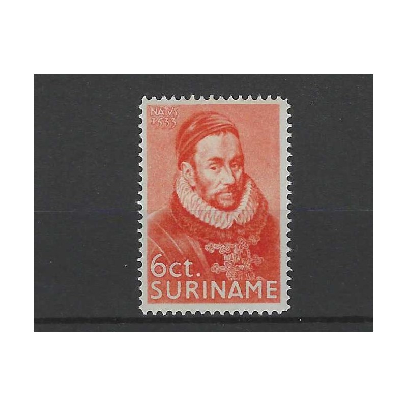 Suriname 150 Herdenking Willem I  MNH/postfris CV 25  €