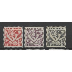 Suriname LP20-22  Luchtpost MNH/postfris CV 45 €