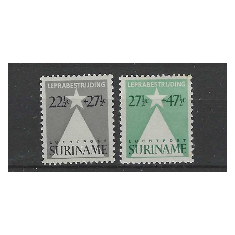 Suriname  LP29-30 Lepra luchtpost MNH/postfris  CV 20 €