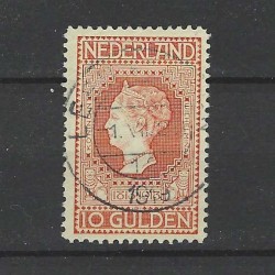 Nederland 101 Wilhelmina 10Gld  "Leeuwarden 1919"  VFU/gebr CV 900 €