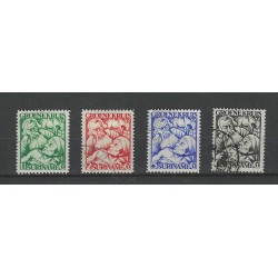 Suriname 141-144  Groene Kruis VFU/gebr  CV 30  €