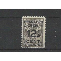 Suriname 132P Brandkastopdruk "Missende Breukstreep" VFU/gebr  CV 70  €