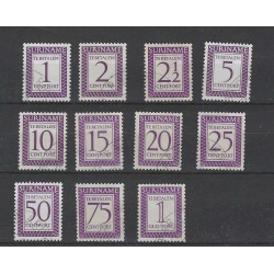 Suriname P47-57 Port 1956 VFU/gebr  CV 11,5  €