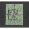 Curaçao 20  Wilhelmina block of 4 VFU/used CV 60+ €