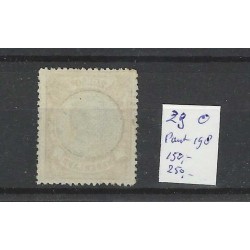 Nederland 29 Willem III 1872 met puntstempel 198  VFU/gebr CV 400 €