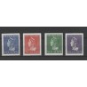 Netherlands 346-349 Wilhelmina  MNH CV 455 € Certificate !!
