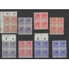 Nederland R33-56  Viezijdige roltanding blokjes van 4 MNH/MH CV 1700 €