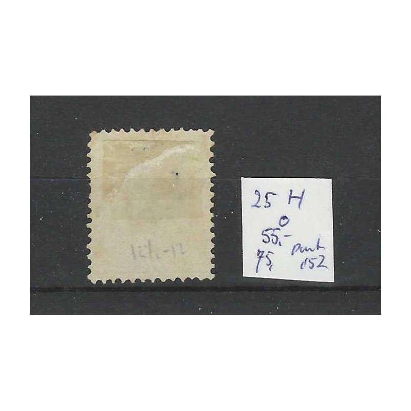 Netherlands 25H Willem III 1872 with numeral dot cancel 152  VFU/used CV 130 €