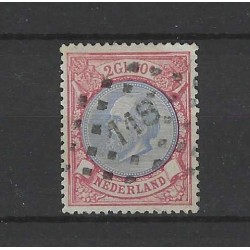 Netherlands 29Willem III 1872 with numeral dot cancel 118  VFU/used CV 375 €