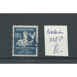 Netherlands 228P  Child Welfare 1928  plate flaw VFU/used  CV  85 €