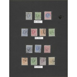 Netherlands 19-29 Willem III 1872  tandingscolectie VFU/used CV 2600 €