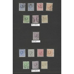 Netherlands 19-29 Willem III 1872  tandingscolectie VFU/used CV 2600 €