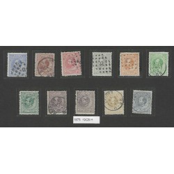 Netherlands 19-29 Willem III 1872  tandingscolectie VFU/used CV 2600 €