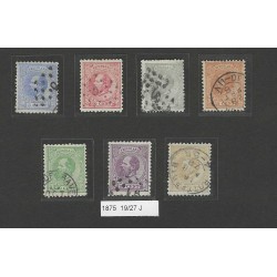 Netherlands 19-29 Willem III 1872  tandingscolectie VFU/used CV 2600 €