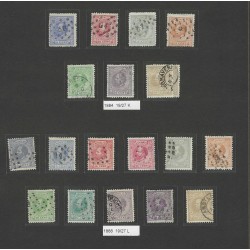 Netherlands 19-29 Willem III 1872  tandingscolectie VFU/used CV 2600 €