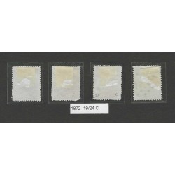 Nederland 19-29 Willem III 1872  tandingscolectie VFU/gebr CV 2600 €
