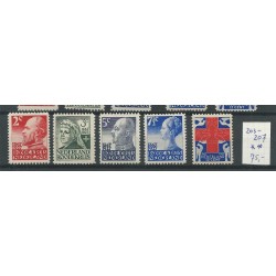 Nederland 203-207 Rode Kruis  MNH/postfris  CV  75 €