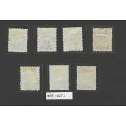 Netherlands 19-29 Willem III 1872  tandingscolectie VFU/used CV 2600 €