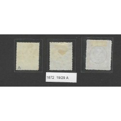 Netherlands 19-29 Willem III 1872  tandingscolectie VFU/used CV 2600 €