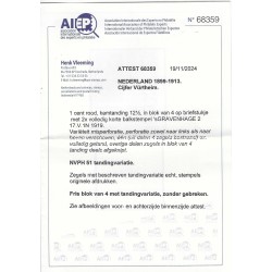 Nederland 51 Cijfer  TANDINGSVARIATIE  VFU/gebr CV ??? €  Certificaat