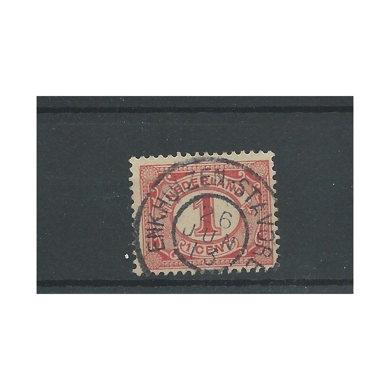 Netherlands  51 with "ENKHUIZEN-STAVOREN 1913"  large round cancel  VFU/used  CV 5+ €