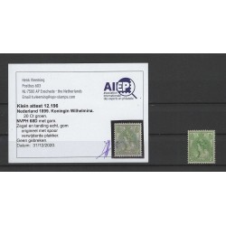 Netherlands 68D Wilhelmina  MH/unused CV 200 € certificate !!