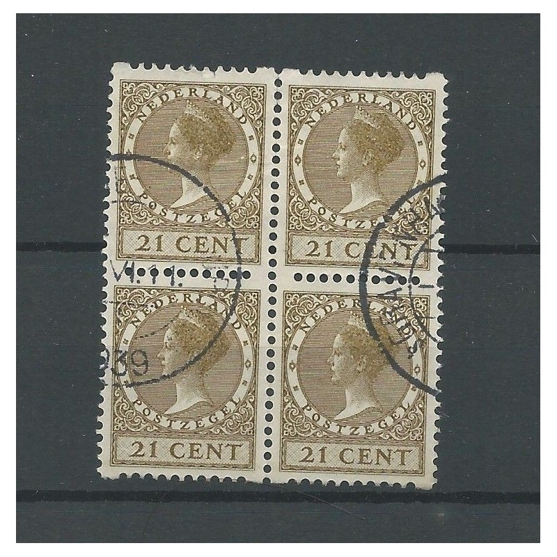 Nederland R68 Roltanding blok van 4 VFU/gebr  CV 115+ €