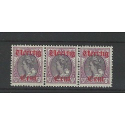 Netherlands 102/102P/102 in strip of 3 MNH  CV 560 € certificate !!