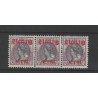 Netherlands 102/102P/102 in strip of 3 MNH  CV 560 € certificate !!