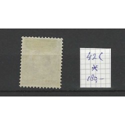 Netherlands 42c wilhelmina  MH/unused CV 180 €