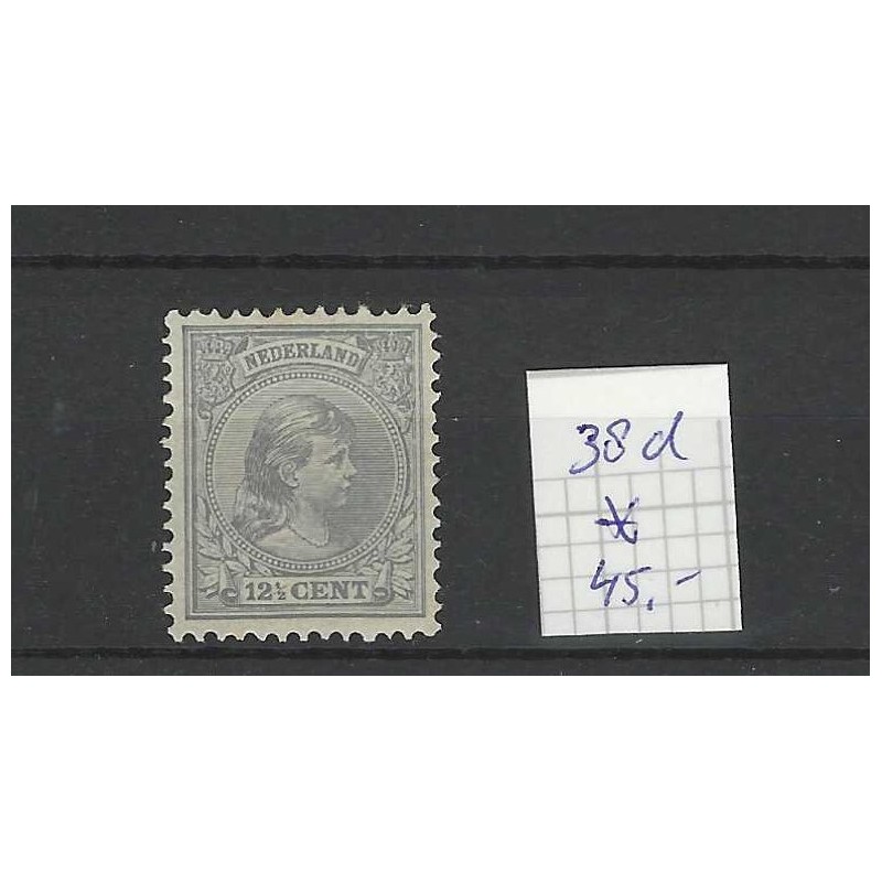 Netherlands 38d wilhelmina  MH/unused CV 45 €