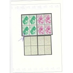 Netherlands 238-239 Goudse Glazen blocks 4 MNH  CV 565 € Certificate !