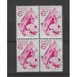 Netherlands 238-239 Goudse Glazen blocks 4 MNH  CV 565 € Certificate !