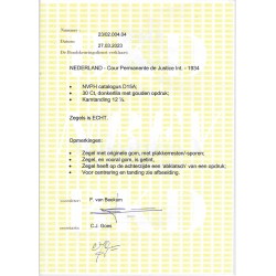 Nederland D15A  Dienstzegel  MH/ongebr CV -,- €  Certificaat