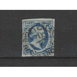 Nederland 2 plt II Willem III 1852 "OUD-BEYERLAND-B"  VFU/gebr CV 290 €