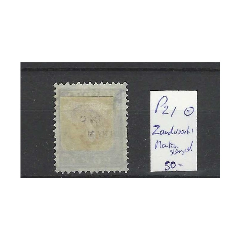 Nederland P21 Port 1892 met "ZANDVOORT-1" Martin stempel VFU/gebr CV 50+ €