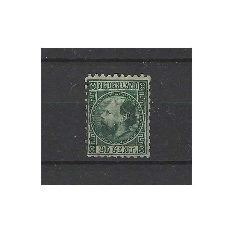 Nederland 8II-B  Willem III 1867  CV 200 € met certificaat!