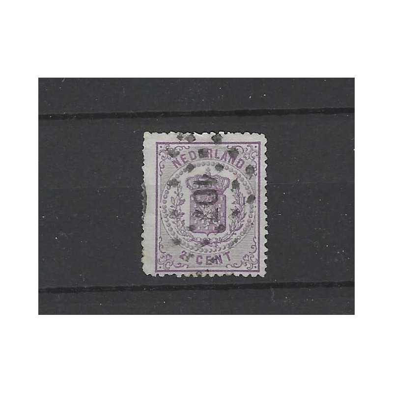 Nederland 18A Wapens 1869 puntstempel 107 CV 550 €  certificaat !