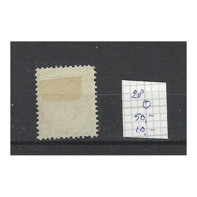 Nederland 28 Willem III 1872 met "UTRECHT-3 1894" kleinrond CV 60+ €