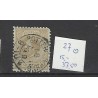 Netherlands 27 Willem III 1872 with "ROTTERD:GOUD:S 1889" small round cancel CV 53 €