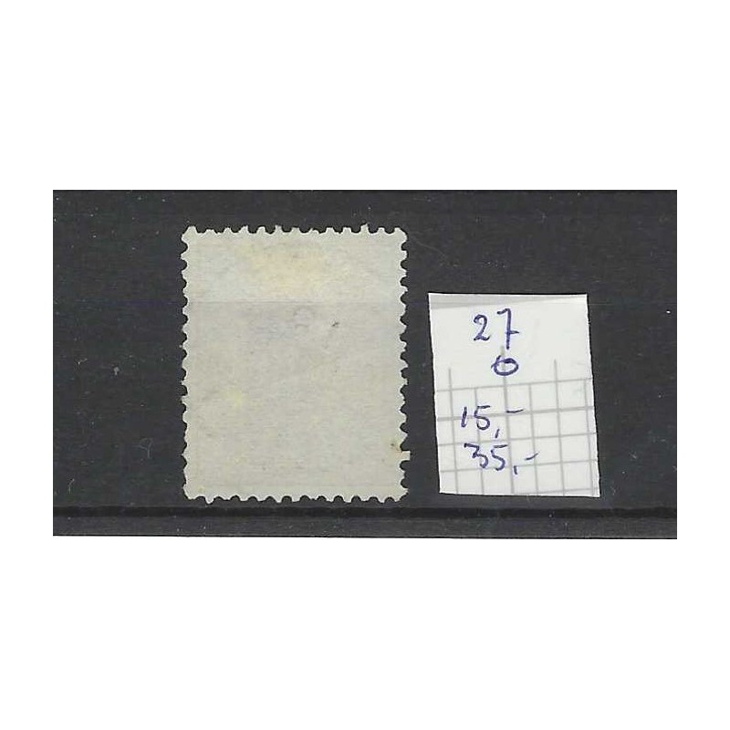 Nederland 27 Willem III 1872 met "ROTTERD:KRUISK:1886" kleinrond CV 50 €