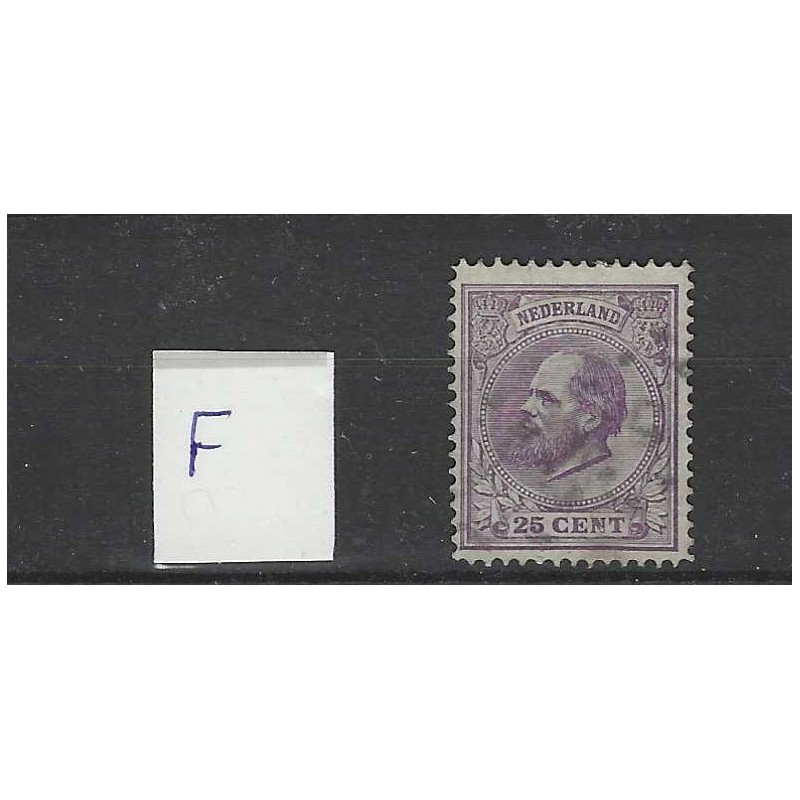 Nederland 26FWillem III 1872 VFU/gebr CV 150 €