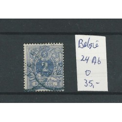 Belgium  24Ab Numeral 2 centimes  VFU/used  CV 35 €