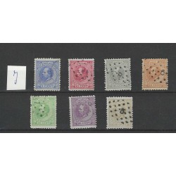 Netherlands  19J-27J Willem III 1872 VFU/used CV 146 €