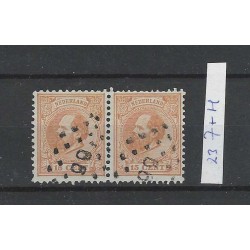Netherlands  23J-H Willem III 1872 combinatietanding  VFU/used CV 300 €
