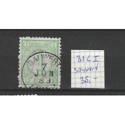 Nederland  31CI Cijfer "SAUWERT 1889" kleinrond VFU/gebr CV 35 €